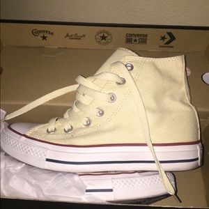 High top converse Natural White